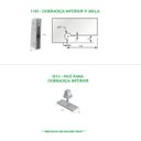 Ver imagem 3 de Dobradiça inferior + pivô para porta pivotante de vidro temperado blindex (Sistema tradicional opção
