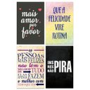 Ver imagem 1 de Kit 4 Placas Quadros Decorativo Frases Motivacional 20x30 cm