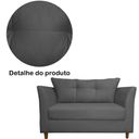 Ver imagem 5 de Sofá Isis 2 Lugares Suede Cinza - Belliv Decor