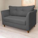 Ver imagem 2 de Sofá Isis 2 Lugares Suede Cinza - Belliv Decor