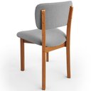 Ver imagem 7 de Kit 04 Cadeiras para Sala de Jantar Cozinha Living Estofada Dara L02 Bouclê Cinza - Lyam Decor