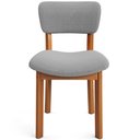 Ver imagem 7 de Kit 04 Cadeiras para Sala de Jantar Cozinha Living Estofada Dara L02 Bouclê Cinza - Lyam Decor