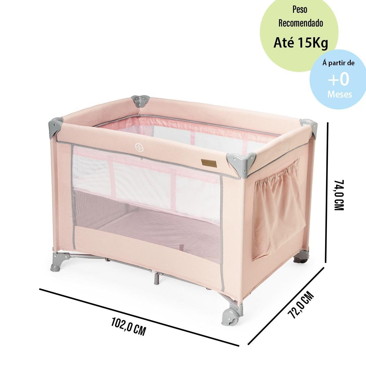 Berço Portátil Cercado Lazy Maxi Baby - até 15kg - 6