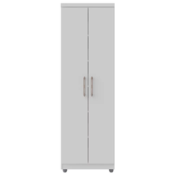 Armário Multiuso Sabrina 2 Portas Prateleira e Cabideiro Branco Ajl - 2