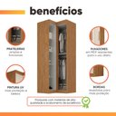 Ver mais imagens de Guarda Roupas Modulado Closet de Canto 2 Portas Madrid Maxel
