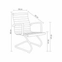Ver imagem 2 de Conjunto 2 Cadeiras de Escritório Fixa Sevilha Rivatti
