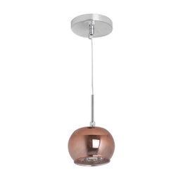 Pendente Metal Vidro Cristal Cobre Yamamura - 1