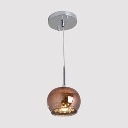 Pendente Metal Vidro Cristal Cobre Yamamura - 2