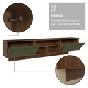 Ver mais imagens de Rack Suspenso para Tv até 80 Polegadas 218 Cm 2 Portas Rustic/verde Vik Madesa
