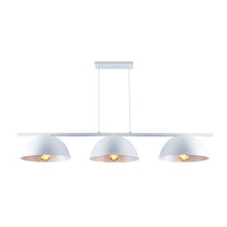 Luminária Pendente Trilho Retro Industrial Montreal P 3 Lâmpadas E27:pendente Branco/110v/220v - 1