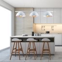 Ver imagem 2 de Luminária Pendente Trilho Retro Industrial Montreal P 3 Lâmpadas E27:pendente Branco/110v/220v