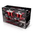 Ver imagem 5 de Jogo Panelas e Utensílios 10 Peças Burgundy Berlinger Haus Kit Cozinha Gourmet Frigideiras Caçarolas