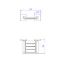 Ver imagem 2 de Saboneteira Clean Parede Red Gold - Deca Deca Metais