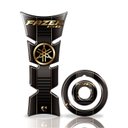 Ver imagem 1 de Kit Adesivo Resinado Protetor Tanque e Bocal Moto Yamaha Fazer 150 Dourado Teu Adesivo Fazer Dourado