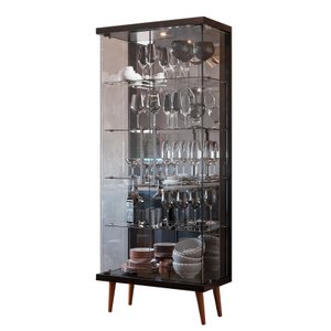 Cristaleira Tifanny Preto - Imcal Móveis