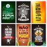 Kit Placas Quadros Frases Bar Cervejas Mdf 6 pçs 20x13 cm - 1