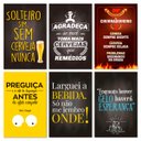 Ver imagem 1 de Kit Placas Quadros Frases Cervejas Mdf 6 pçs 20x13 cm