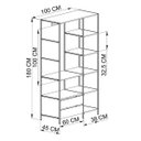 Ver imagem 3 de Guarda-roupa Aberto Estilo Industrial Lacasamia Closet:arenas