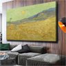 Quadro Decorativo Van Gogh Campos De Trigo Com Ceifeiro:60x40 cm/DOURADA - 2