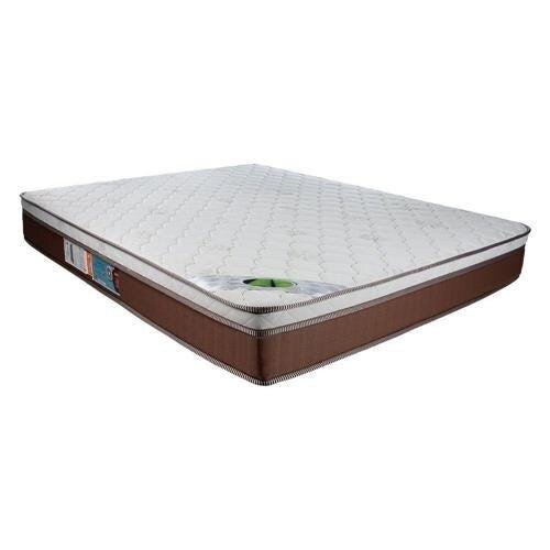 Cama Box Casal Colchão Molas Pocket One Side Caribe Luckspuma + Box Sintético 61x138x188 - Bege - 3