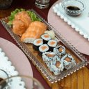 Ver imagem 2 de Conjunto 6 Travessas Porta Doces Rocambole Prato em Cristal Pearl Wolff Retangular