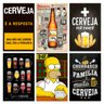 Kit Placas Quadros Decorativos Cerveja Frases 6 pçs 20x30 cm - 1