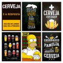 Ver imagem 1 de Kit Placas Quadros Decorativos Cervejas Frase 6 pçs 20x30 cm