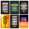 Kit Placas Quadros Cervejas Frases Bar Mdf 6 pçs 20x30 cm - 1