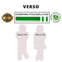 Ver imagem 3 de Kit 2 Placas Decorativas Banheiro Boneco Recorte 30x12 Cm