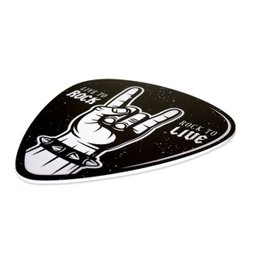 Placa Decorativa Música Palheta Rock Recorte 20x30 Cm - 2