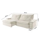 Ver imagem 5 de Sofá Apollo Linho 02 Módulos 120 Cm B25cm Meu Sofá Online A302 Linho Branco