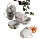 Ver imagem 1 de Caneca Estampa de Borboleta Porcelana Cerâmica 340ml