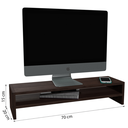 Ver imagem 3 de Suporte para Tela de PC Monitores de Mesa Notebook Elevado Organização para Home Office 70cm - Canel
