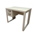 Ver imagem 2 de Escrivaninha Industrial com 2 Gavetas e Pés em Metal 90cm Cor:cinza Claro