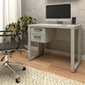 Escrivaninha Industrial com 2 Gavetas e Pés em Metal 90cm Cor:cinza Claro - 1