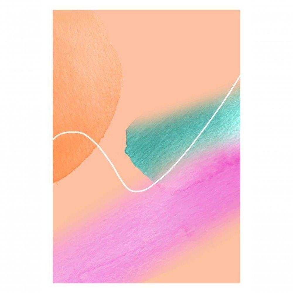 Kit com 3 Quadros Arte Abstrata em Lona Tamanho:60x90cm - 4