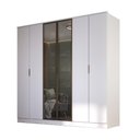 Ver imagem 2 de Guarda Roupa Casal 2,40m 6 Portas C/ Reflecta e Led 100% Mdf Cor:branco
