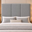 Ver imagem 1 de Cabeceira Estofada Casal 140cm Base Madeira Maciça Loft