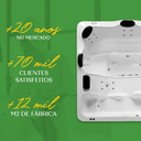 Ver imagem 6 de Spa Quadrado Amparo Completo com Hidro em Acrílico - 2.40x2.00x0.78 - 220v