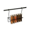 Porta Temperos 6 Tubos com Trava Preto 23,5cm - Jomer - 1