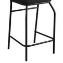 Ver imagem 4 de Banqueta Alta com Encosto Ibiza Industrial para Balcão Cozinha Corino Preto - Aurora Line