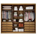 Ver imagem 3 de Guarda Roupa Casal Logan 3 Portas 8 Gavetas Cumaru 25 Fendi com Nicho – Novo Horizonte