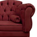 Ver imagem 2 de Diva Cancun 1,60 Lado Esquerdo Suede Bordo