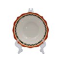 Ver imagem 7 de Aparelho de Jantar em Porcelana Preto com Detalhes Vermelho 24 Peças