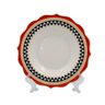 Aparelho de Jantar em Porcelana Preto com Detalhes Vermelho 24 Peças - 6