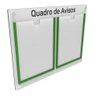 Quadro de Avisos Mdf C/2 Displays Verticais A4 Acrílico - 2