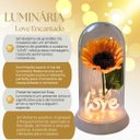 Ver imagem 2 de Luminária Love O Girassol Encantado 28 Cm Presente para Namorada Presente De Natal Presente dia das 