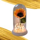 Ver imagem 3 de Luminária Love O Girassol Encantado 28 Cm Presente para Namorada Presente De Natal Presente dia das 