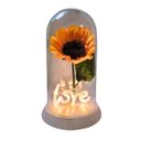 Ver imagem 1 de Luminária Love O Girassol Encantado 28 Cm Presente para Namorada Presente De Natal Presente dia das 