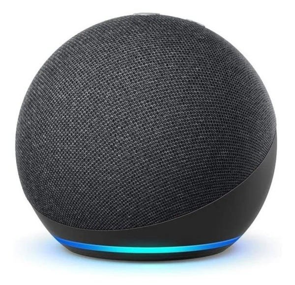 Smart Speaker Amazon com Alexa Echo Dot 4ª Geração Preta - 1
